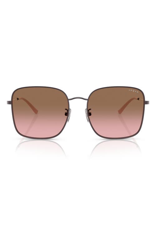 VOGUE 57mm Gradient Square Sunglasses in Pink 