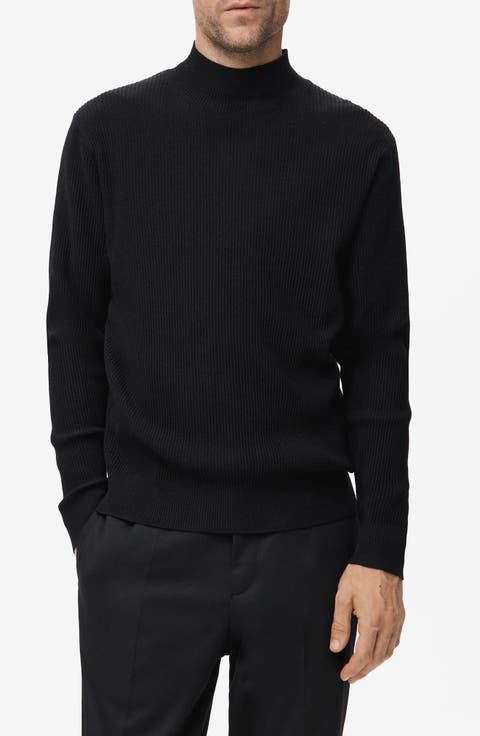 Ribbed Turtleneck Sweater