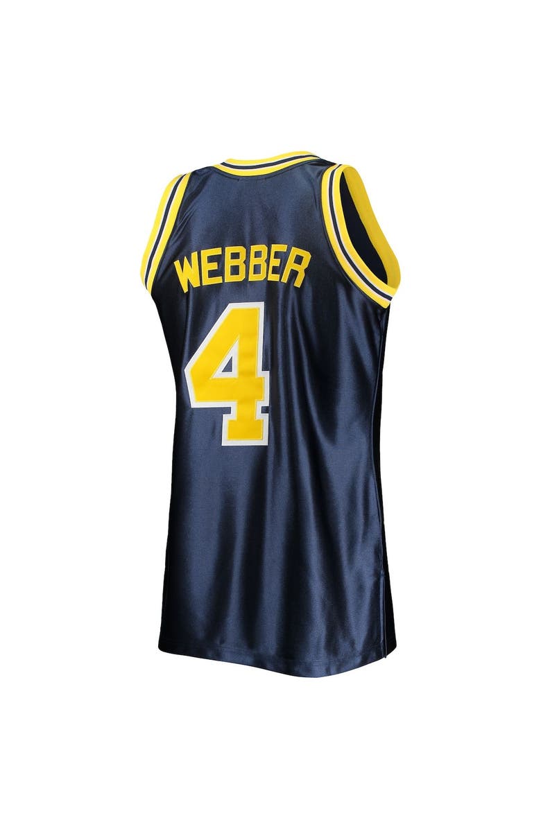 Mitchell & Ness Men's Mitchell & Ness Chris Webber Navy Michigan Wolverines 1991/92 Authentic Throwback College Jersey, Alternate, color, 