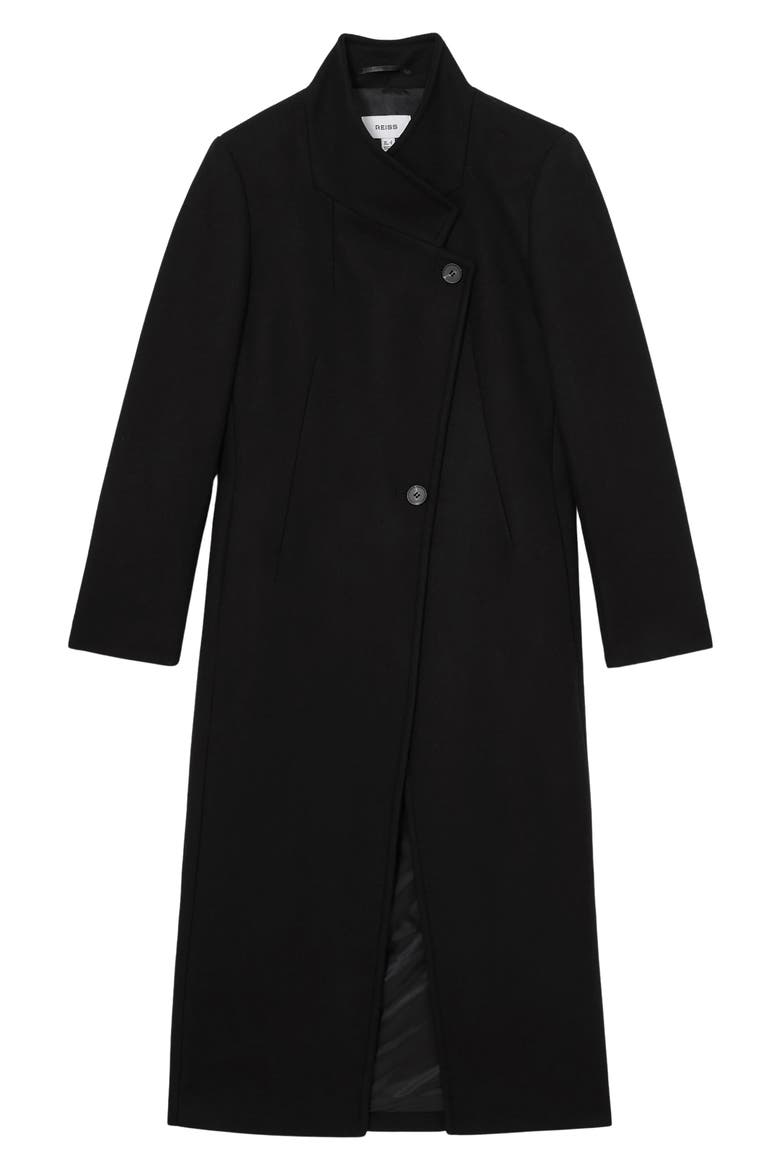 Mollie Long Coat, Alternate, color, BLACK