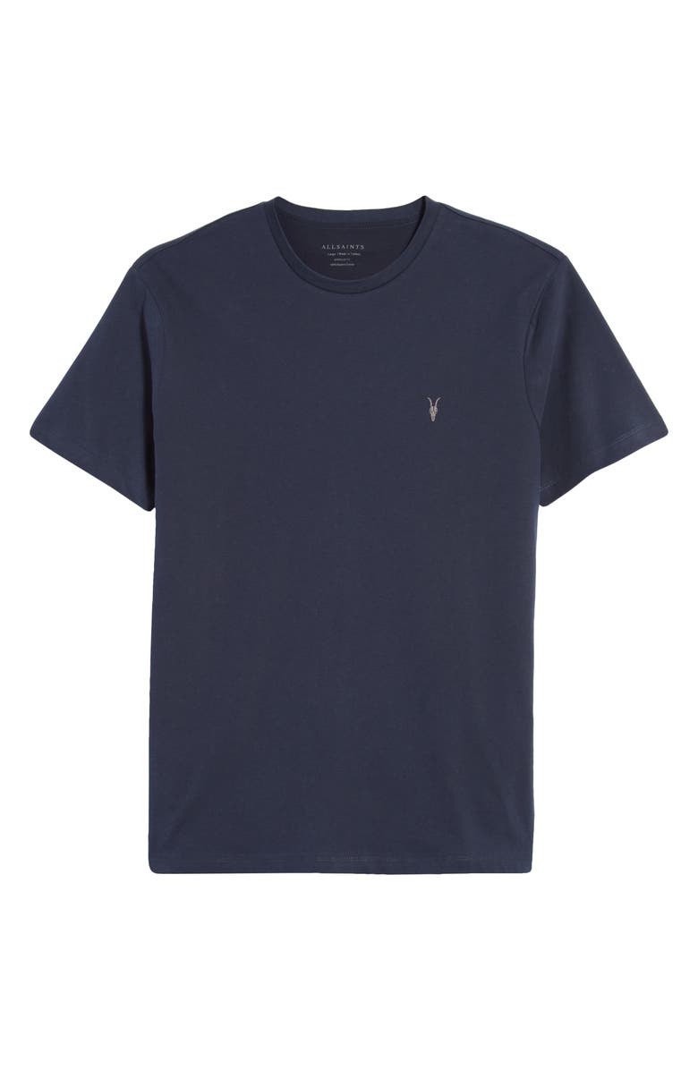 AllSaints Brace Tonic Slim Fit Cotton T-Shirt, Alternate, color, Mercury Blue