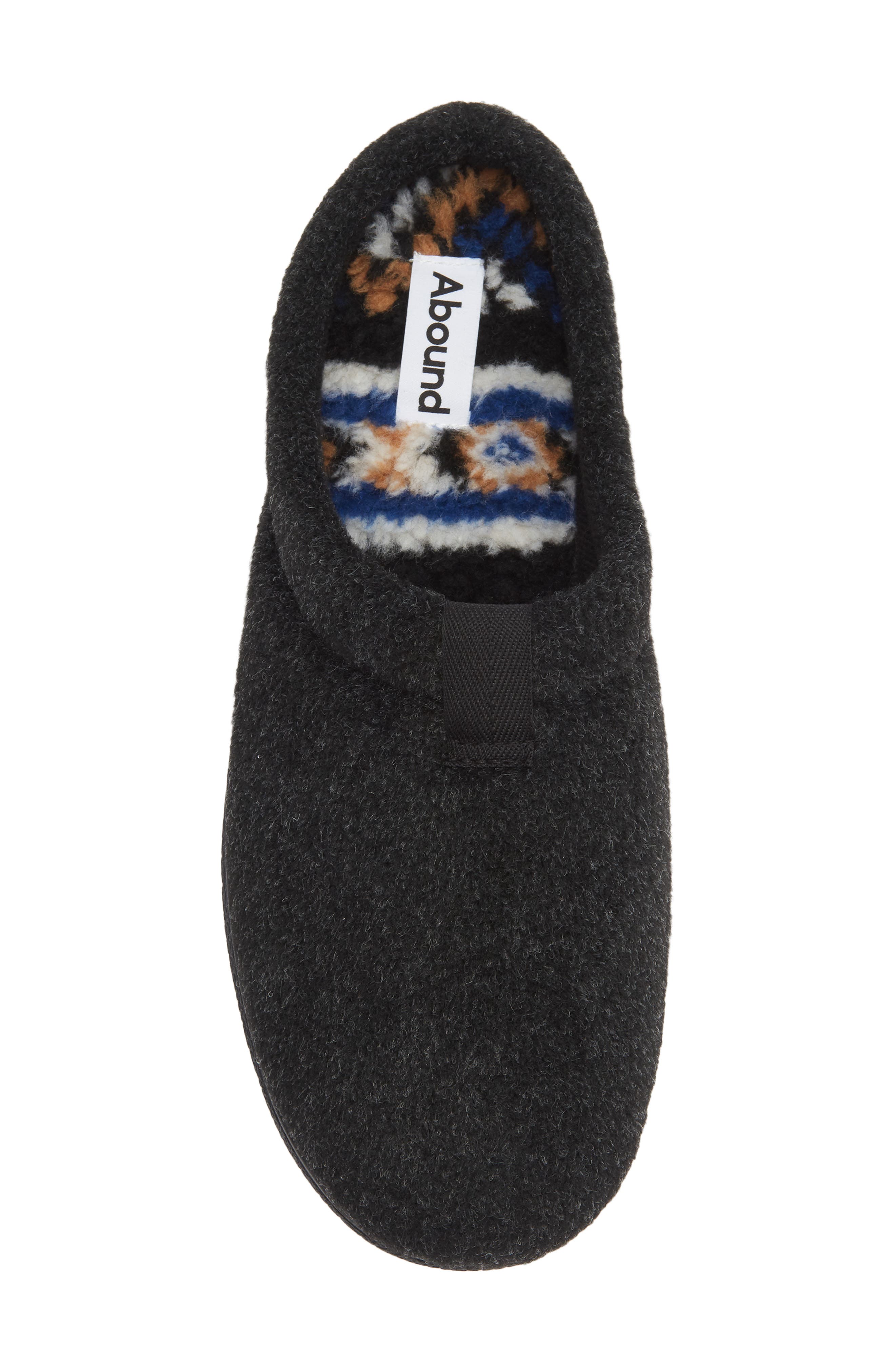 Samson Faux Shearling Lined Clog Slipper, Alternate, color, DARK GREY HEATHER