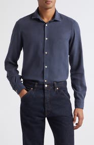 Boglioli Spread Collar Long Sleeve Button Shirt