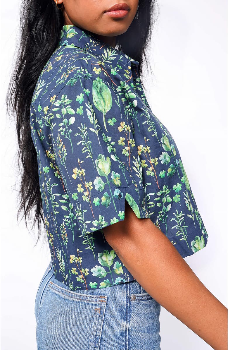 WILDFANG The Essential Cropped Button Up, Alternate, color, 