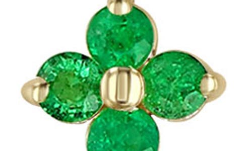 Zoë Chicco Quad Emerald Pendant Necklace In 14k Yellow Gold