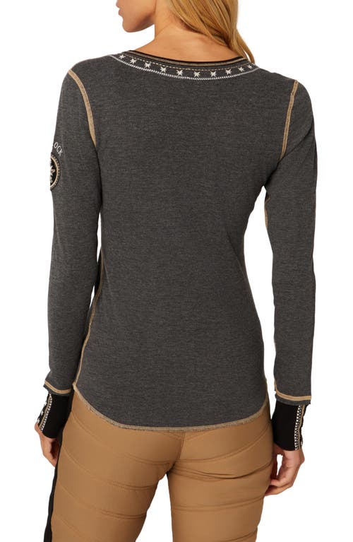 Alp N Rock Natasha Organic Cotton Blend Henley In Gray