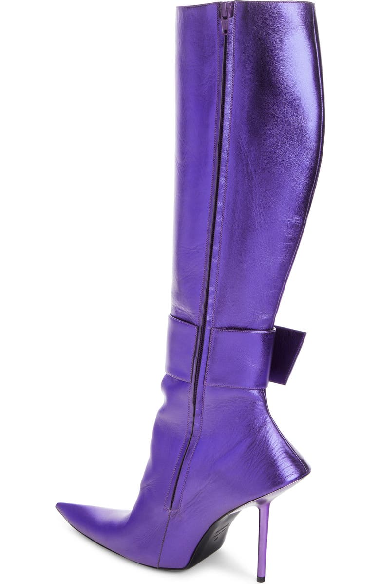 Balenciaga Baleciaga Essex Metallic Pointed Toe Boot, Alternate, color,