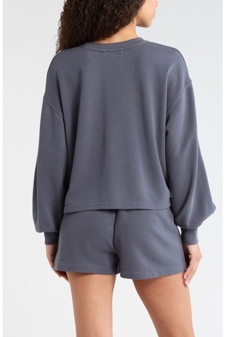 Go Easy French Terry Crewneck Sweatshirt, Alternate, color, NAVY ARMADA