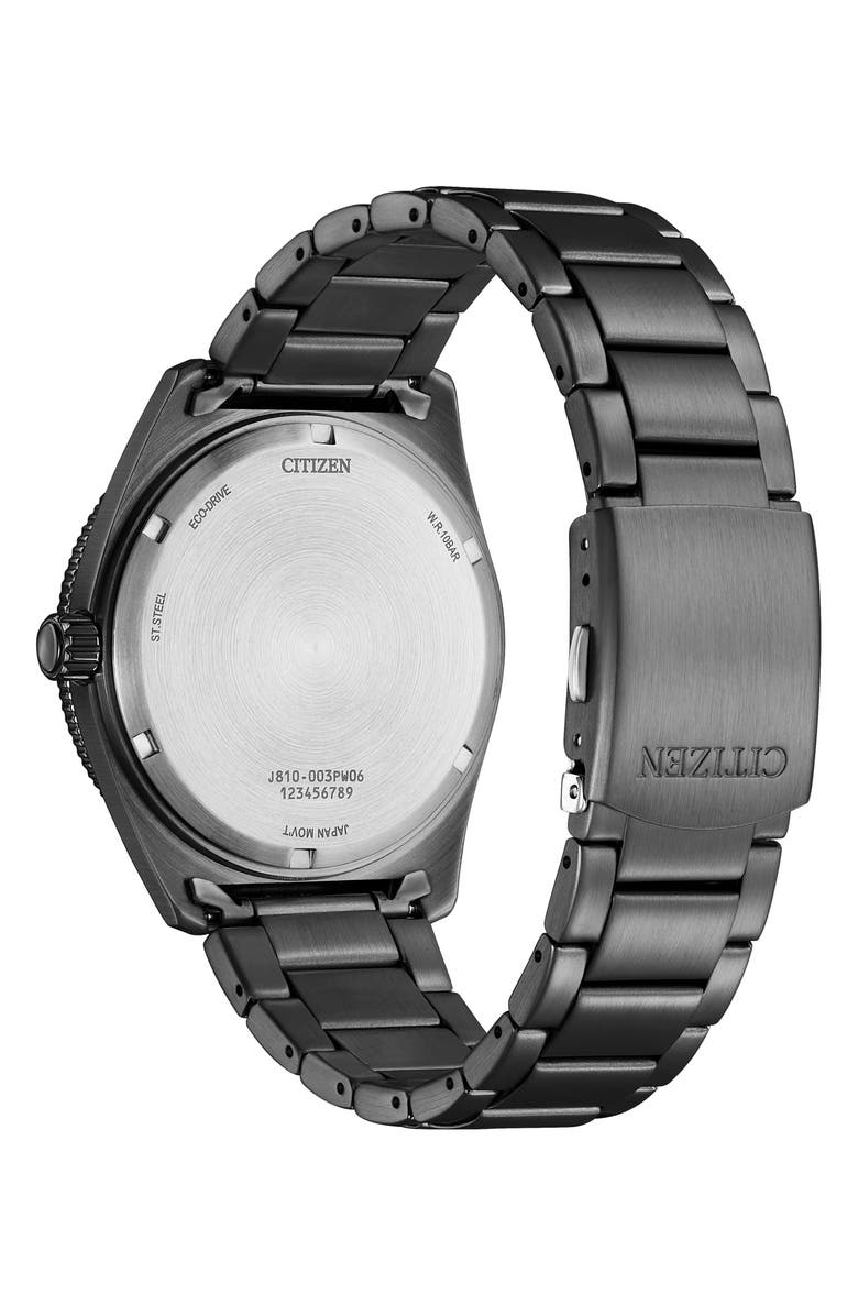 Citizen Eco Drive Three-Hand Quartz Stainless Steel Bracelet Watch, 43mm, Alternate, color,