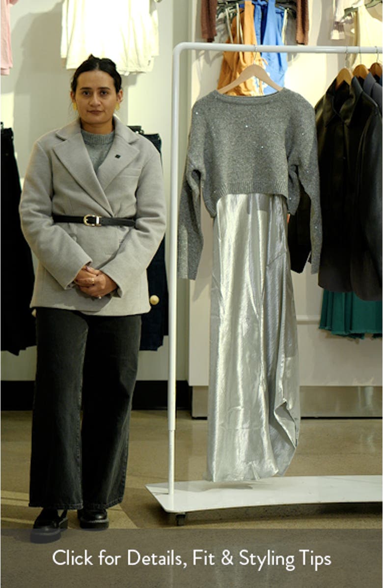 Metallic Slipdress & Sweater, sales video thumbnail