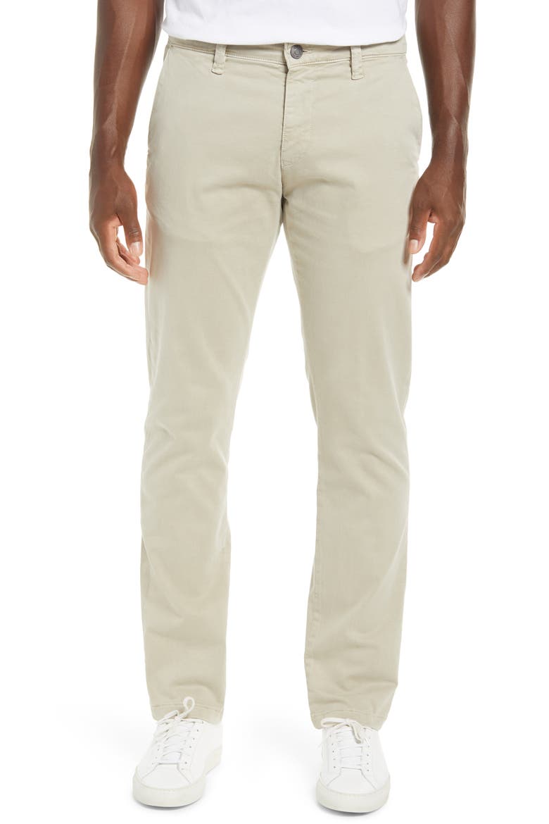 Johnny Men's Slim Fit Twill Chino Pants, Main, color, STONE GREY SATEEN