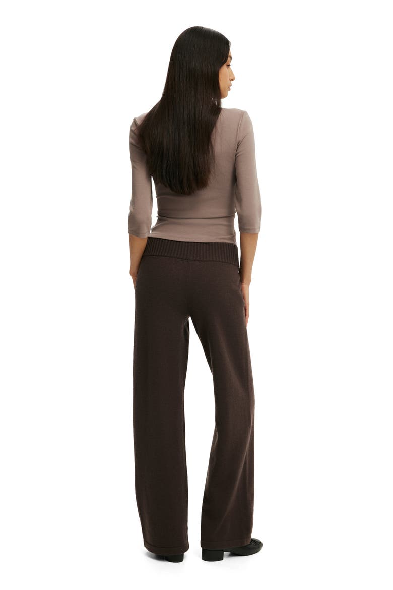 Women's Lotus Knit Pant, Alternate, color, Dark Oak