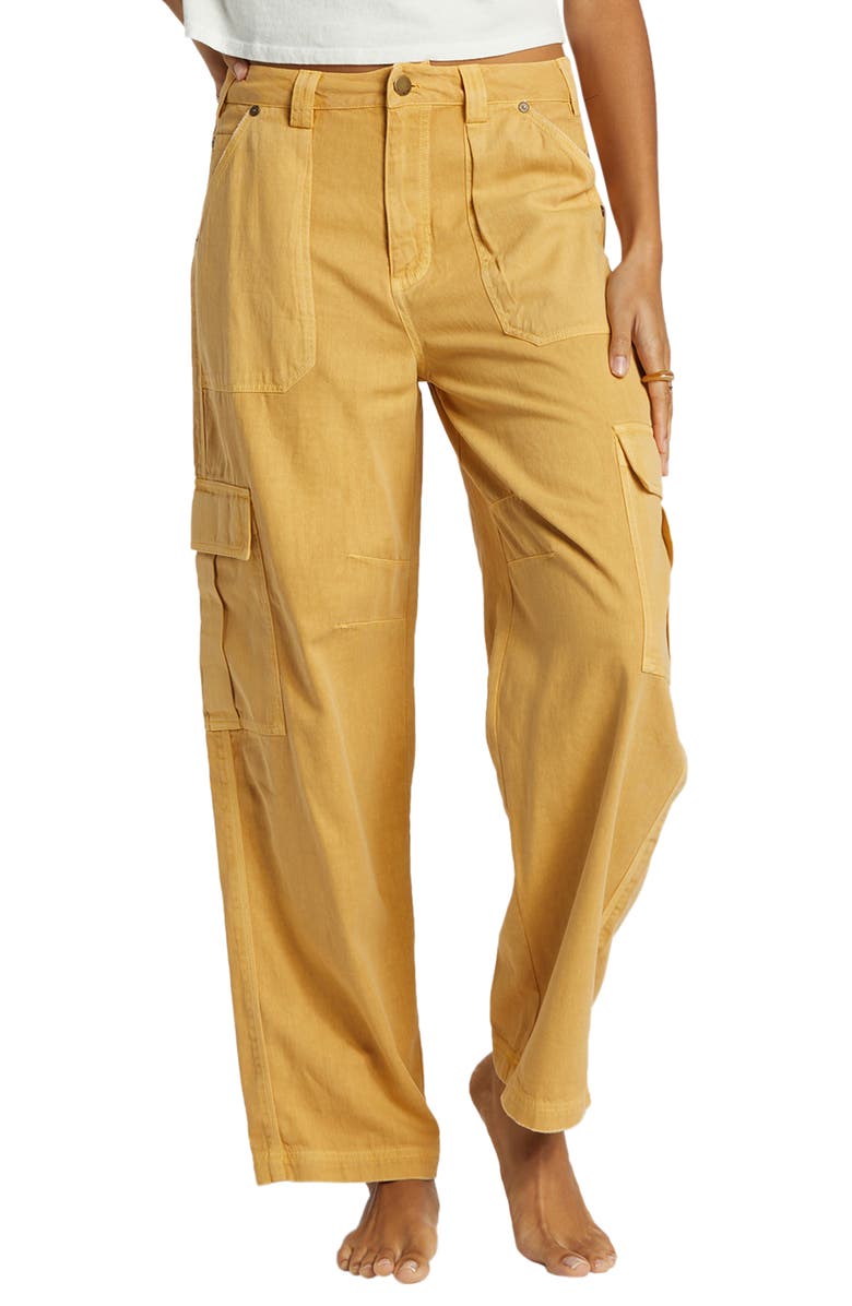 Billabong Walk Along Wide Leg Cargo Pants, Main, color, 