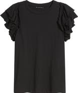 APNY Ruffle Sleeve T-Shirt