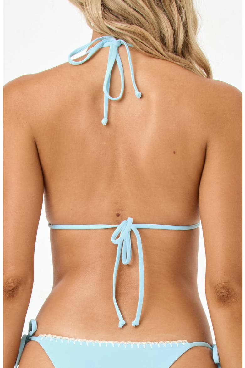Samba Embroidered Trim Bikini Top, Alternate, color, TOURMALINE