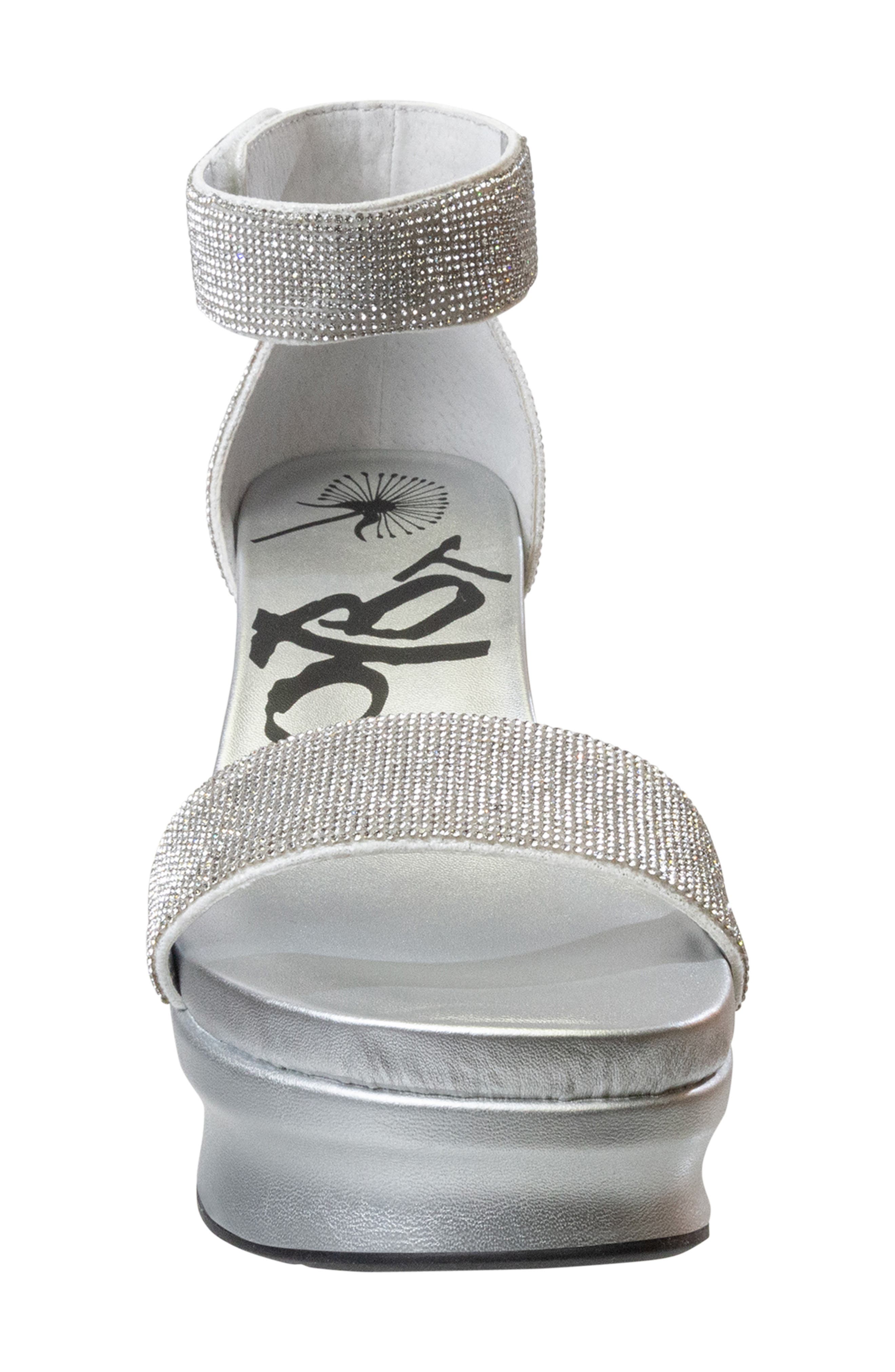 OTBT Status Crystal Embellished Wedge Sandal, Alternate, color, 