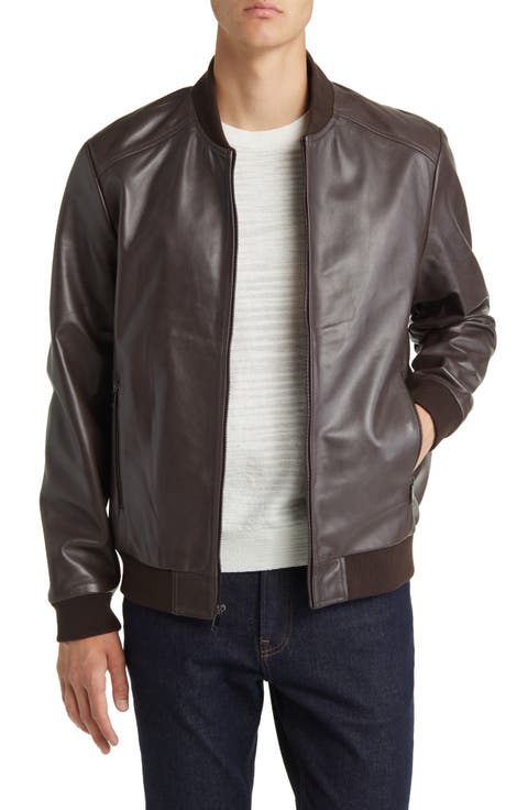 Leather Bomber Jacket