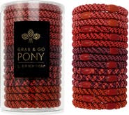 L. Erickson Grab & Go 15-Pack Braided Ponytail Holders