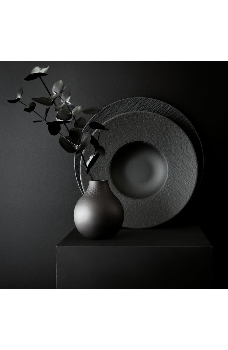 Villeroy & Boch Manufacture Rock Pasta Plate, Alternate, color, Black