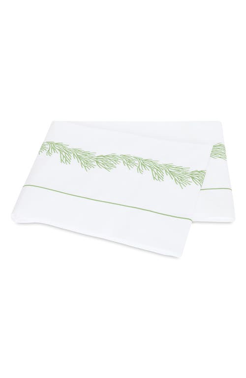 Matouk Atoll 520 Thread Count Cotton Percale Flat Sheet