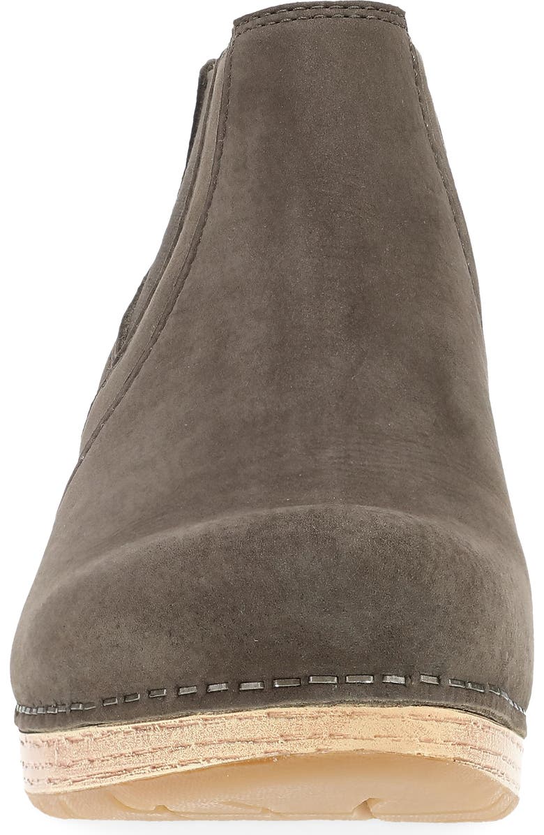 Dansko Lane Platform Chelsea Boot, Alternate, color, Mushroom Milled Nubuck