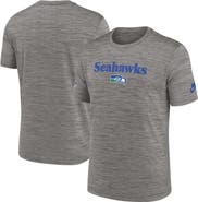 Nike Men's Nike Heather Charcoal Seattle Seahawks Throwback Sideline Performance T-Shirt