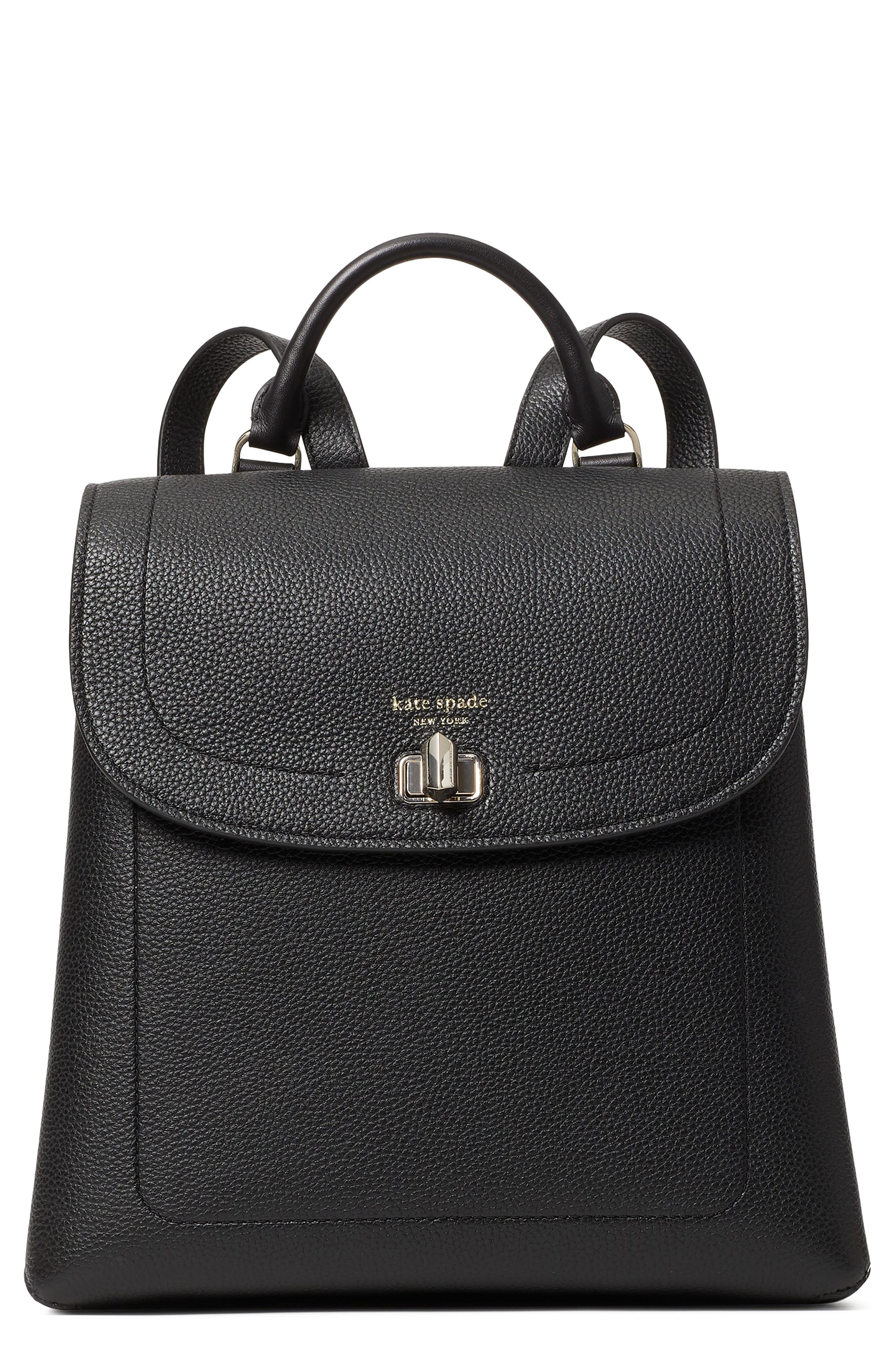 Kate Spade New York medium essential leather backpack, Main, color, 