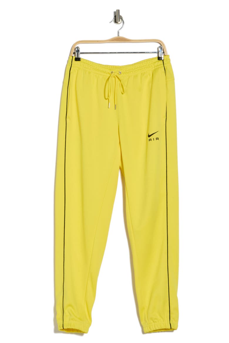 Sportswear Air Poly Knit Pants, Alternate, color, YELLOW STRIKE/BLACK