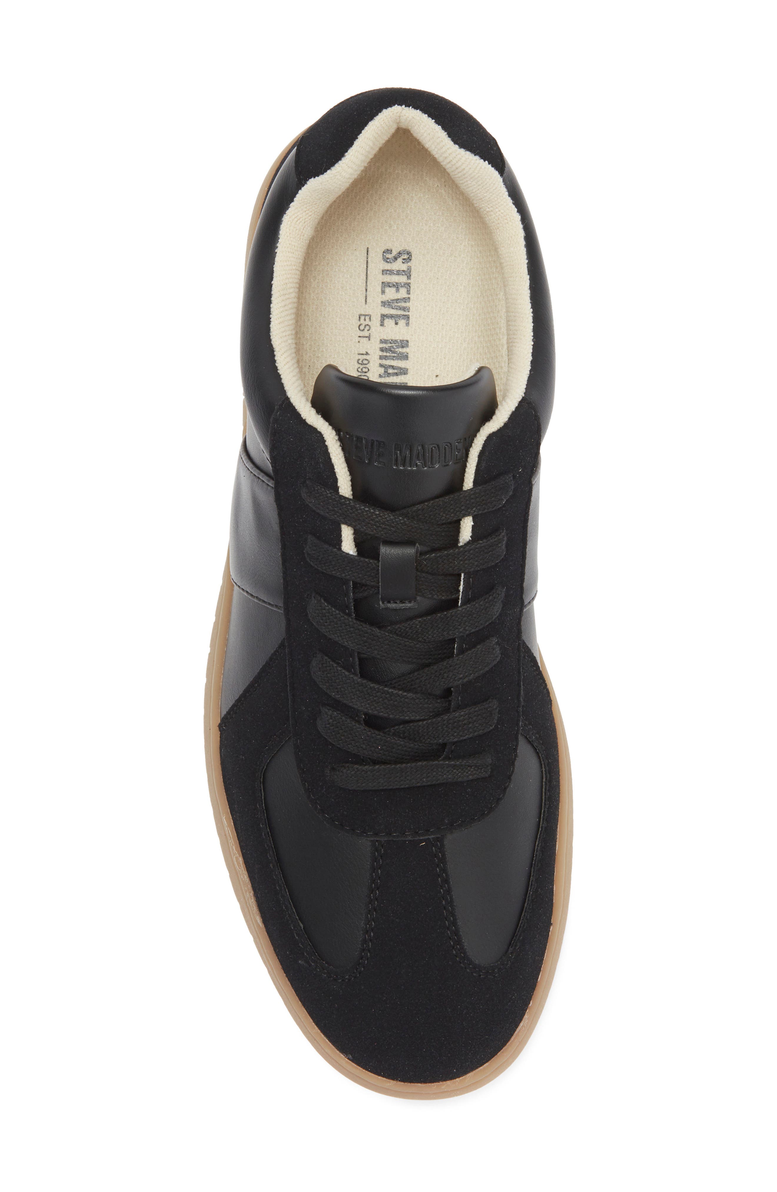Steve Madden Kixon Sneaker, Alternate, color, Black