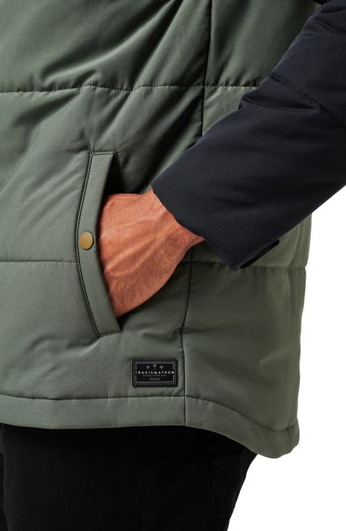Travismathew Torch Runner Colorblock Quilted Hooded Jacket