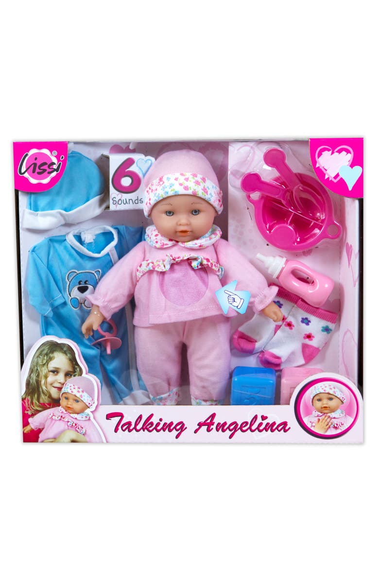 Lissi 11 Inch Talking Baby Set, Batteries Required, Kids, Alternate, color, Multicolored