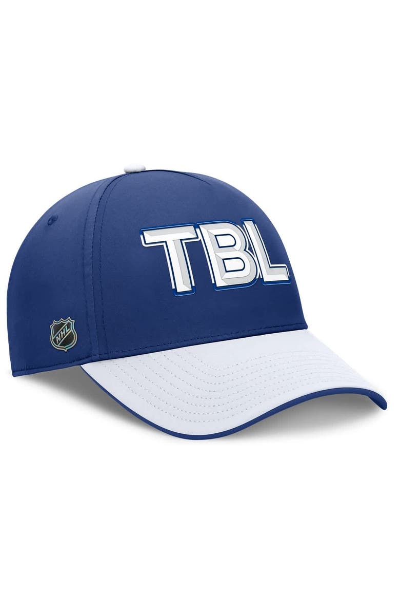 FANATICS Men's Fanatics Blue/White Tampa Bay Lightning Authentic Pro Rink Team Code Flex Hat, Alternate, color, Blue