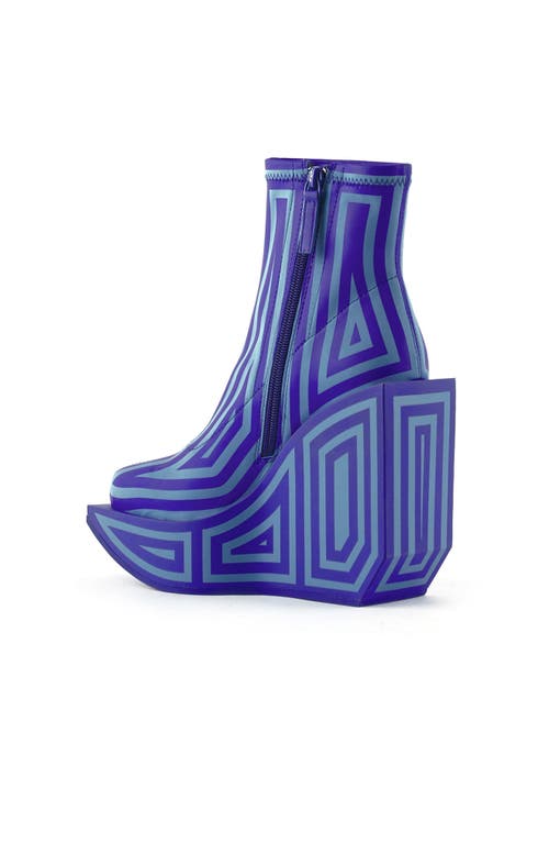 United Nude Wa Platform Bootie In Blue