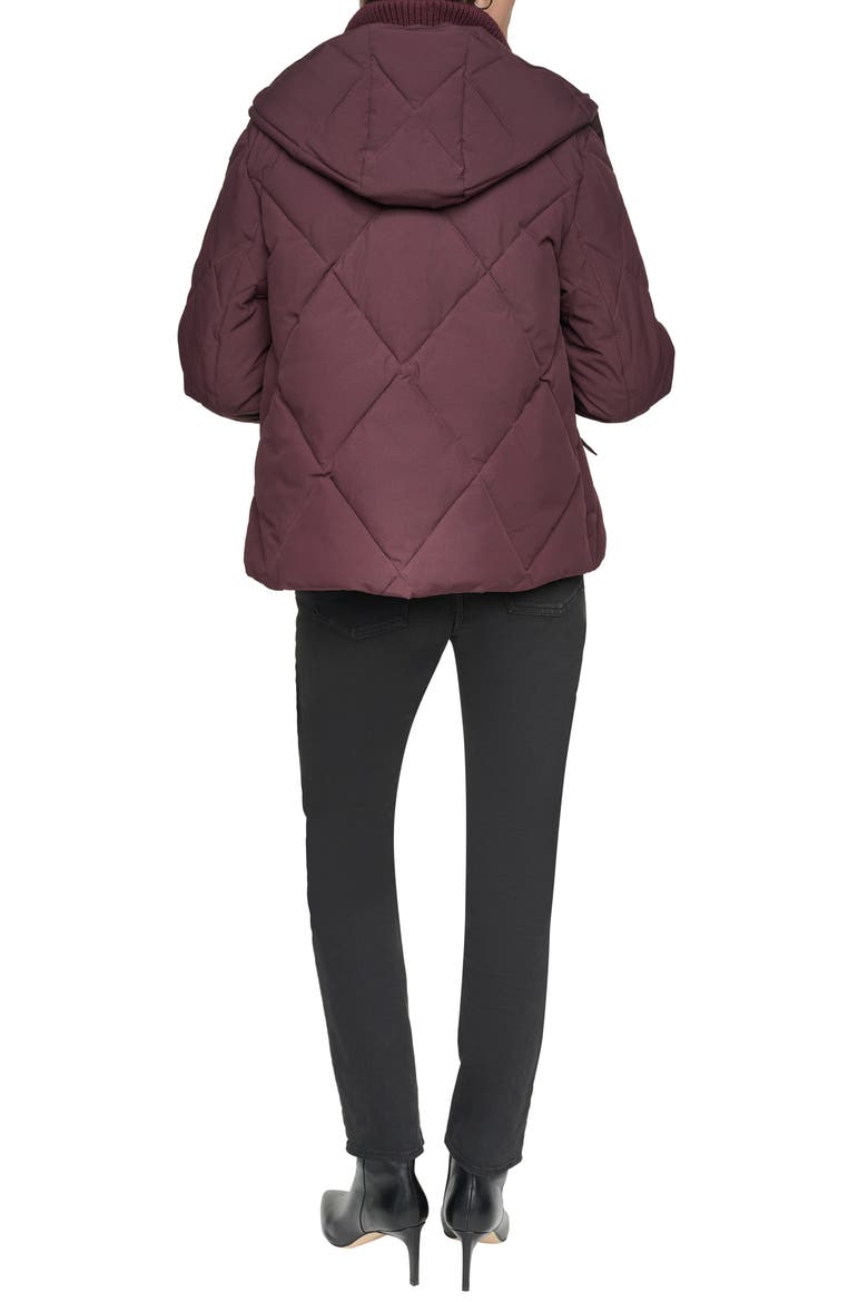 Wren Diamond Quilted Hooded Puffer Coat, Alternate, color, TWLGHT PRP