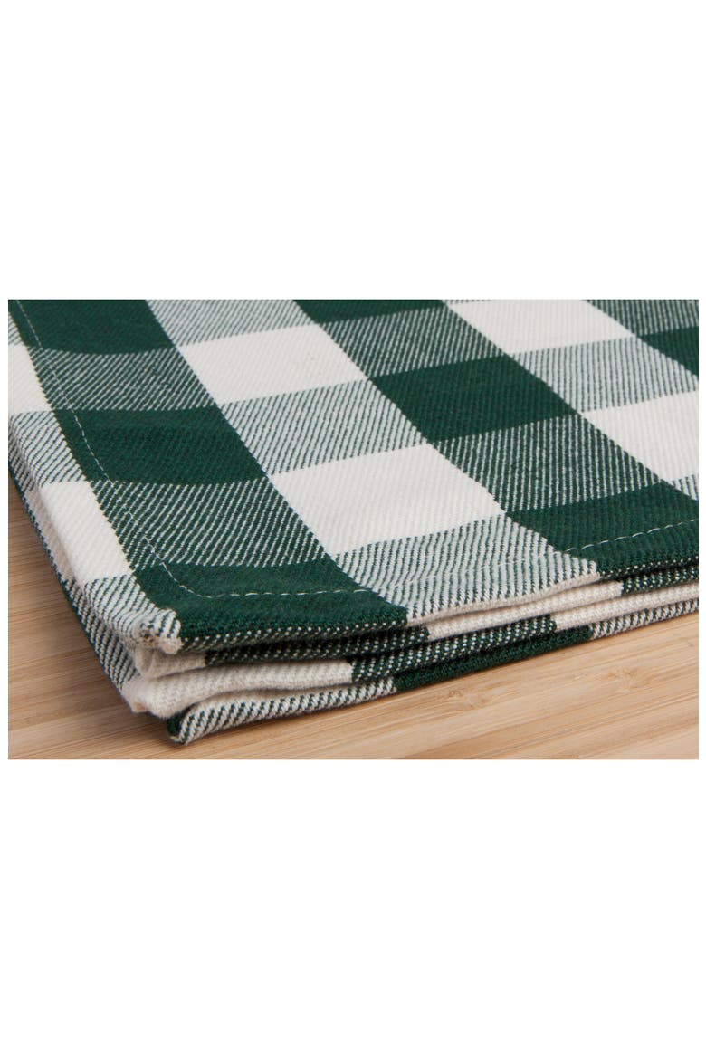 Set of 4 Buffalo Check Napkins, Alternate, color, SPRUCE BUFFALO CHECK