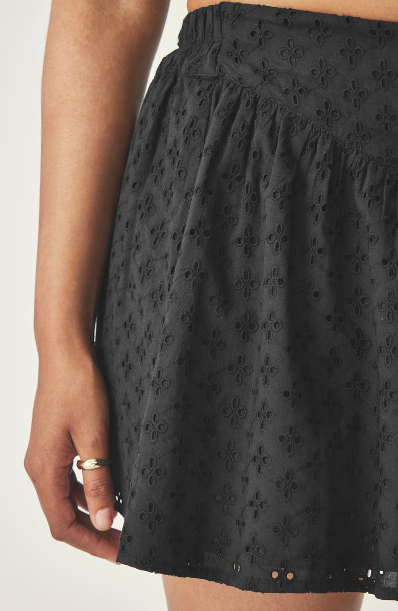 Florence by Mills Eyelet Mini Skort, Alternate, color, Black