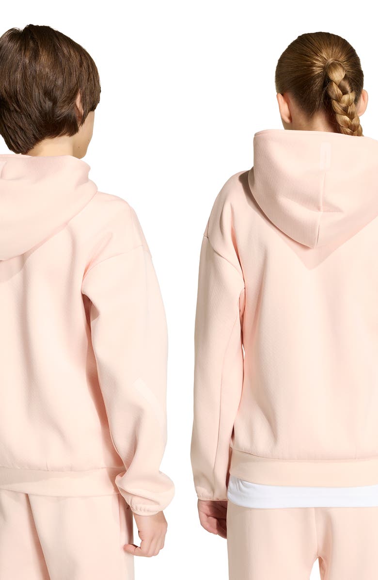 adidas Originals Kids' Z.N.E. Zip Hoodie, Alternate, color, Blush Pink/ Pink Tint