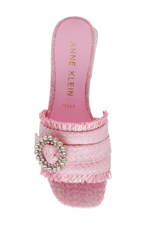 Anne Klein Nahla Slide Sandal In Light Pink
