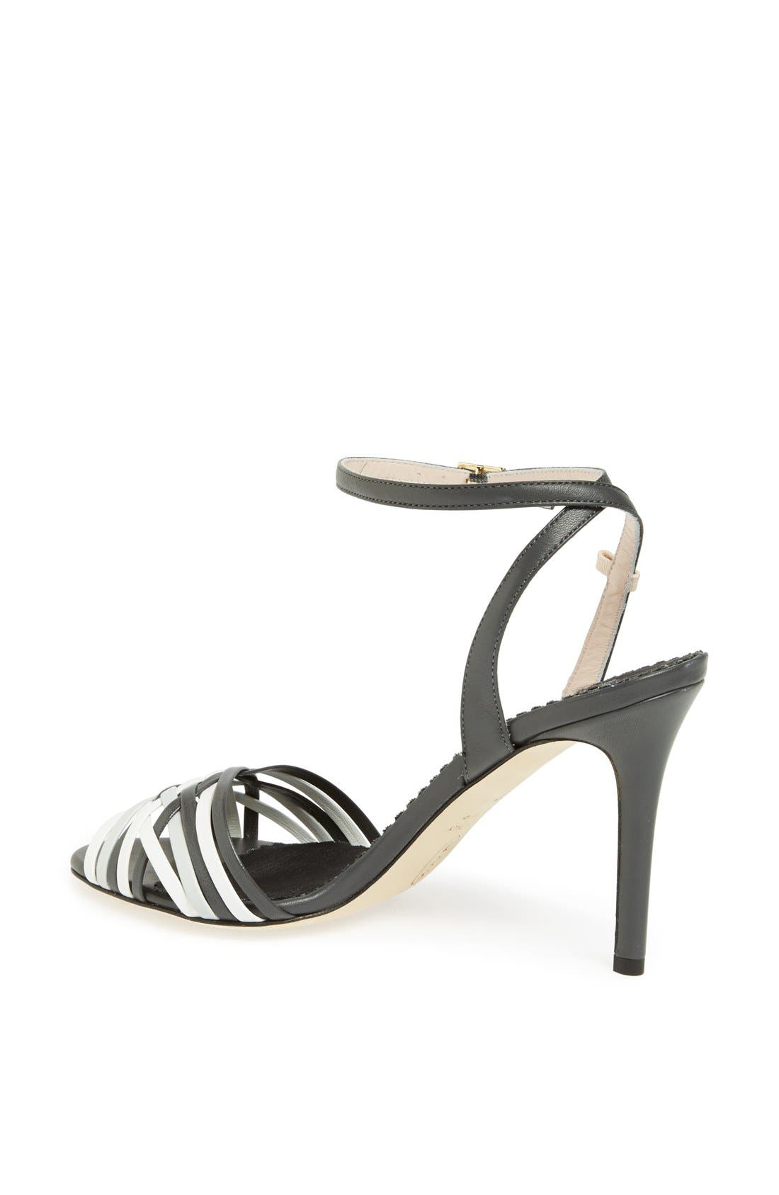 SJP 'Maud' Sandal (Nordstrom Exclusive), Alternate, color, MULTI BLACK/ CHARCOAL/ WHITE