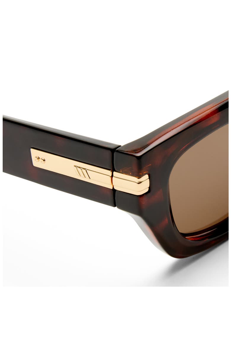 Cubito 51mm Square Sunglasses, Alternate, color, TORT / BROWN MONO