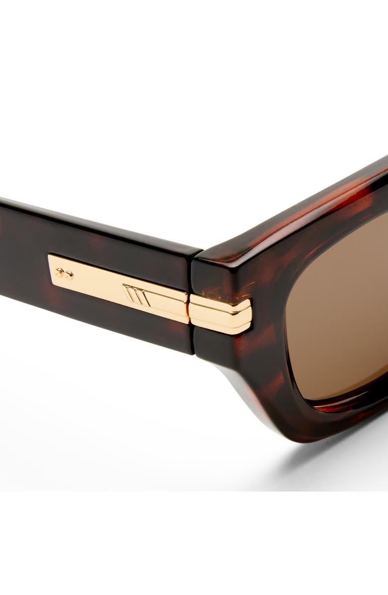 Le Specs Cubito 51mm Square Sunglasses, Alternate, color, Tort / Brown Mono