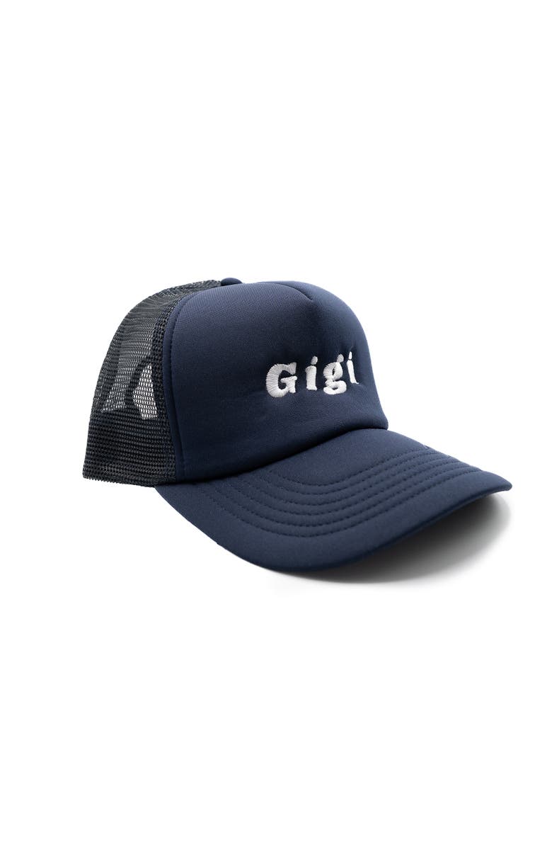 Rey To Z Gigi Foam Trucker Hat, Alternate, color, Navy