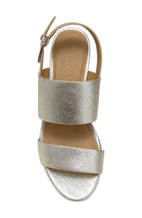 Aerosoles Camilia Platform Sandal In Gold