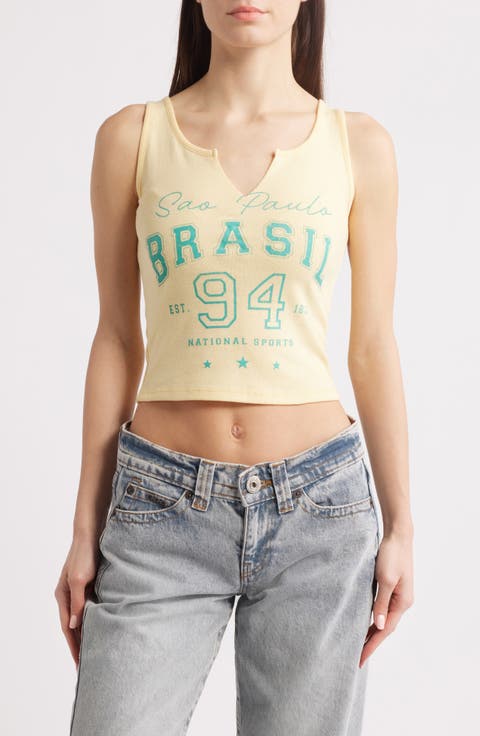 Brasil 94 Split Neck Graphic Tank