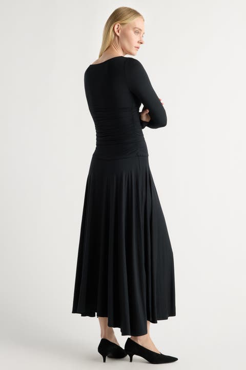 Tamryn Ruched Drop-waist Dress