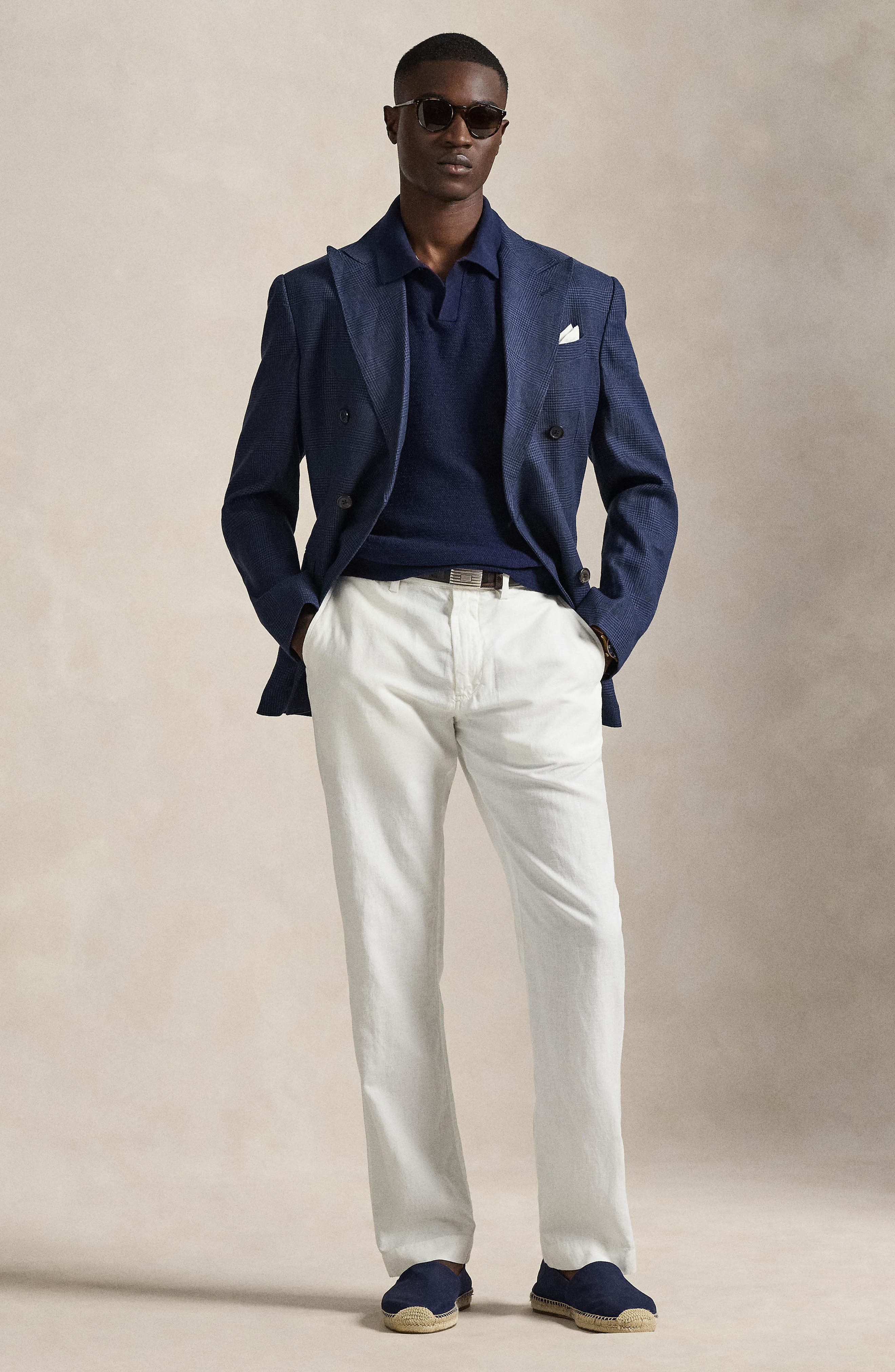 Bedford Classic Fit Linen & Cotton Pants - image 2