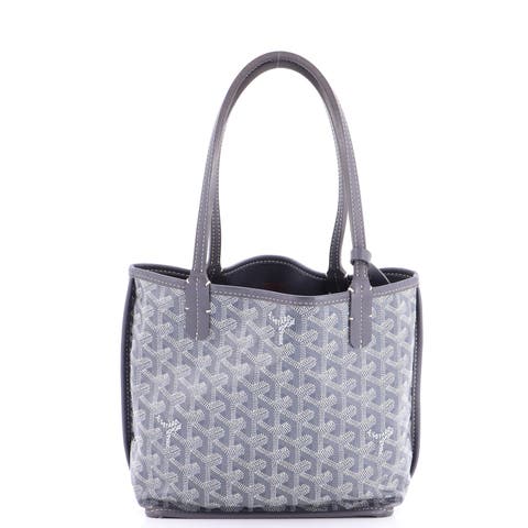 Anjou Reversible Tote Coated Canvas Mini