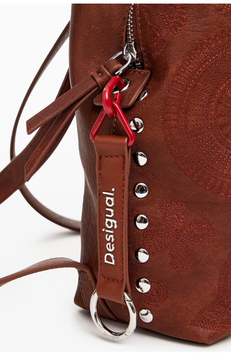 Desigual Dejavu Faux Leather Backpack, Alternate, color, Brown