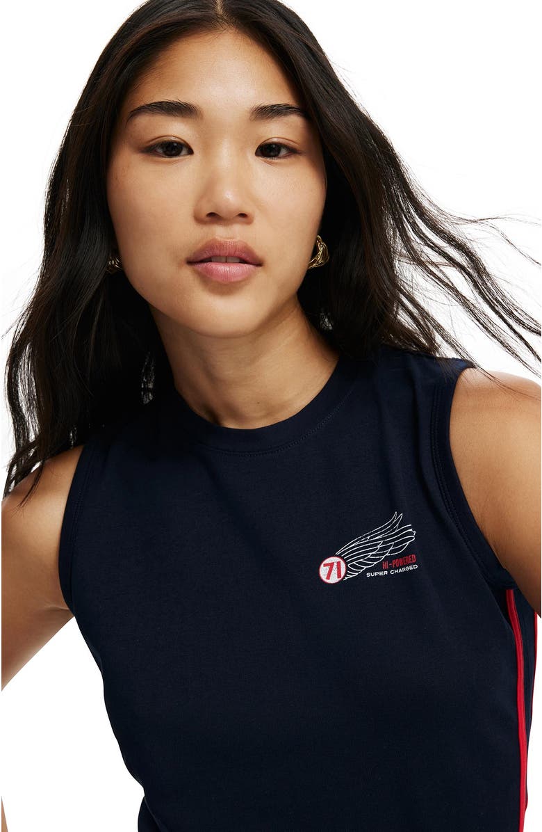 Cotton On Fitted Graphic Longline Tank, Alternate, color, 