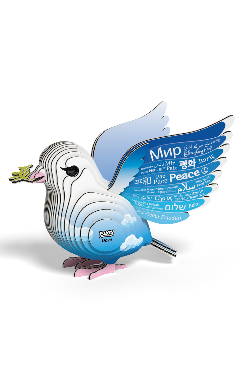 Eugy Puzzles Dove 3D Puzzle - contains 28 puzzle pieces, Alternate, color, NO COLOR